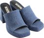Bibi Lou Blauwe Jeans Ciabatta Sandalen Blue Dames - Thumbnail 2