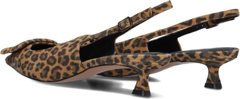 Bibi Lou Bruine Slingback Hakken Elegante Charme