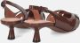BIBI LOU Slingbacks Dames 632z21vk Maat: 40 Materiaal: Lakleer Kleur: Bruin - Thumbnail 8