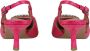 Bibi Lou Fuchsia Chanel Style Sandalen met Juweelapplicatie Pink Dames - Thumbnail 4