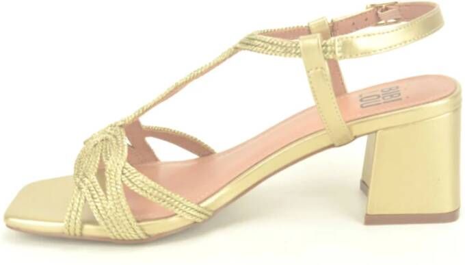 Bibi Lou Goud Raffia O. DH. 5cm Yellow Dames