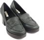 Bibi Lou Groene leren instapper schoen Green Dames - Thumbnail 2