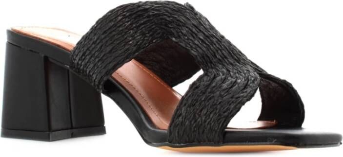 Bibi Lou Eco-vriendelijke Heeled Mules Black Dames