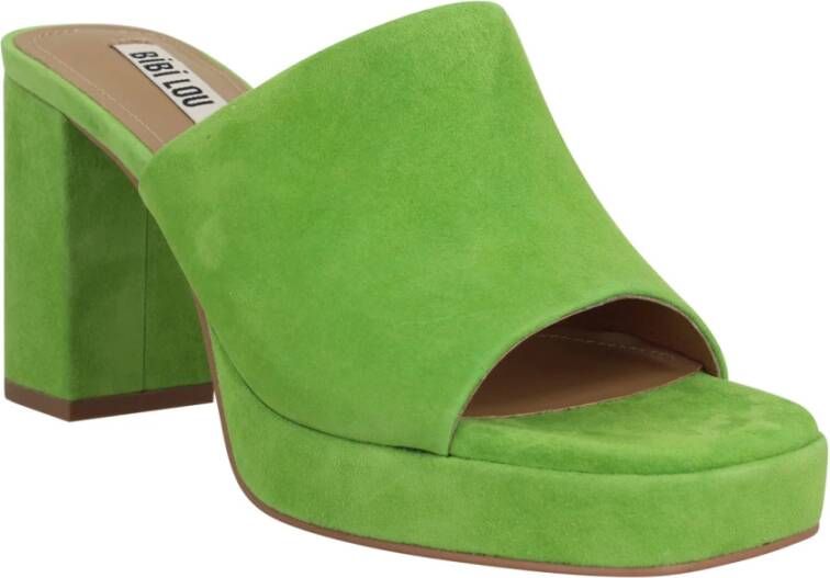 Bibi Lou Heeled Mules Groen Dames