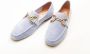 Bibi Lou Hemelsblauwe Suède Loafers Blue Dames - Thumbnail 3