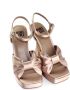 Bibi Lou Beige Satijnen Plateau Sandalen Beige Dames - Thumbnail 2