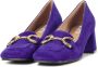 BiBi Lou Instappers Dames Instapschoenen Damesschoenen Suède 573Z30VK Paars - Thumbnail 6