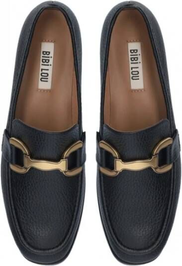 Bibi Lou Leren Dames Loafer Schoenen Zwart