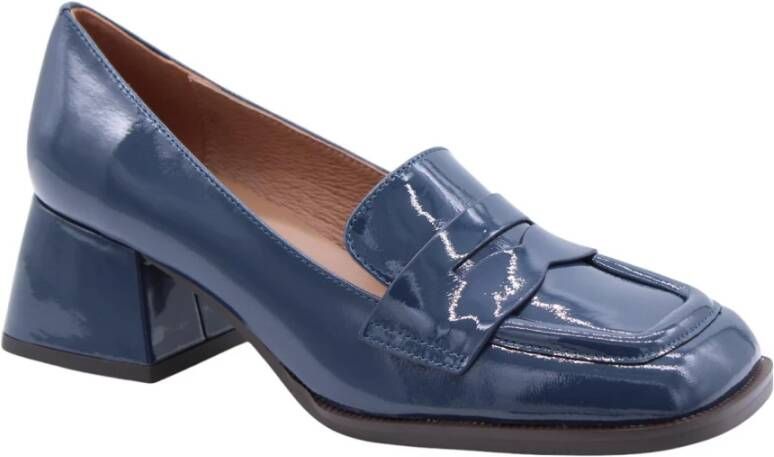 Bibi Lou Melkslang Pattern Stijlvolle Pumps met Verhogend Effect Blue Dames