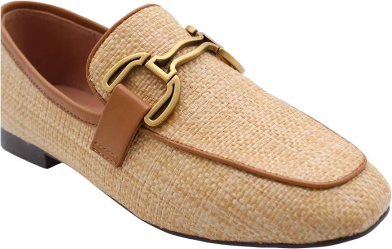 Bibi Lou Stijlvolle Muscat Loafers voor Vrouwen Beige Dames