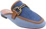 BiBi Lou Dames Slippers 580z67vk Multicolor Jeansblauw - Thumbnail 8