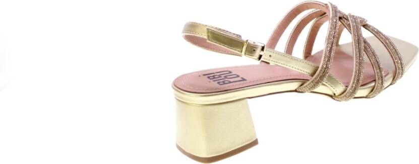 Bibi Lou Platinum Strass Sandaal met Enkelband