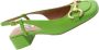 BIBI LOU Slingbacks Dames 543z10vk Maat: 38 Materiaal: Leer Kleur: Groen - Thumbnail 14