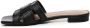 Bibi Lou Raffia en Leren Zwarte Sandalen - Thumbnail 2