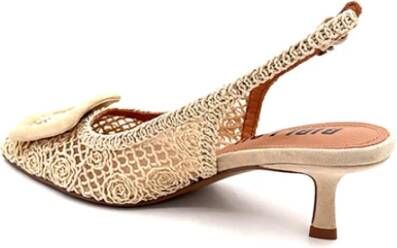 Bibi Lou Rafia Slingback Off White Sandal