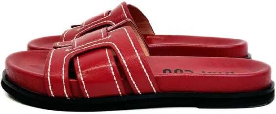 Bibi Lou Rode platte sandalen Mindy model