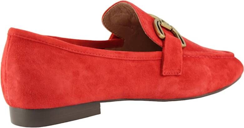 Bibi Lou Rode Suède Loafers