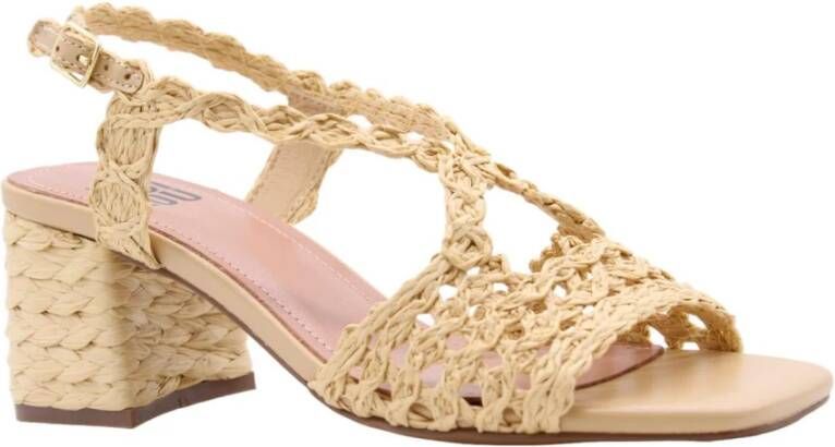 Bibi Lou Hoge hak sandalen voor vrouwen Beige Dames