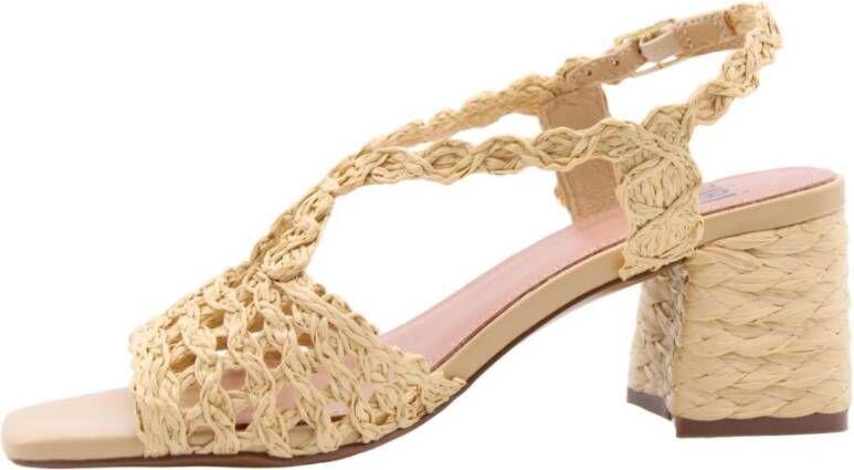 Bibi Lou Hoge hak sandalen voor vrouwen Beige Dames