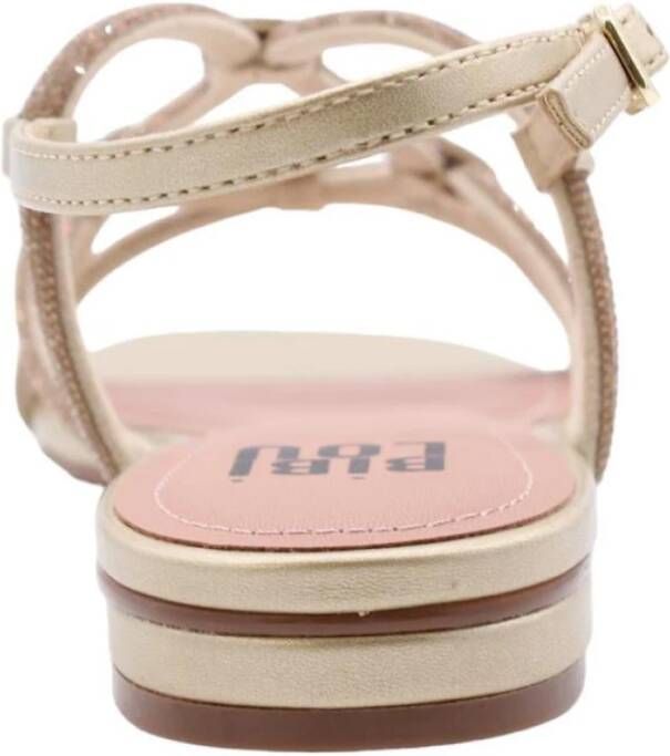 Bibi Lou Stijlvolle Platte Sandalen voor Vrouwen Yellow Dames