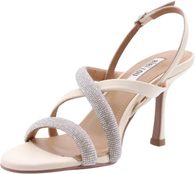 Bibi Lou Off-White Hoge Hak Sandalen Wit Dames