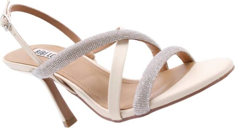 Bibi Lou Off-White Hoge Hak Sandalen Wit Dames