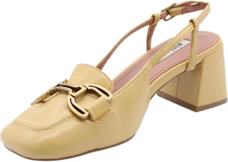 Bibi Lou Elegante Slingback Pumps Yellow Dames