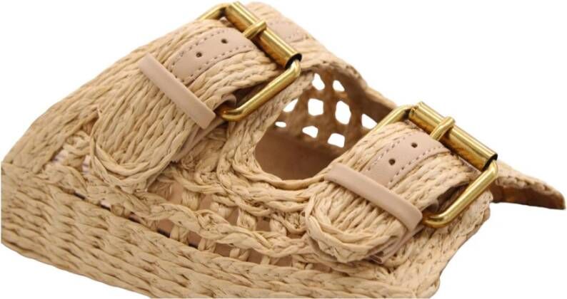 Bibi Lou Stijlvolle Zomer Slippers Beige Dames