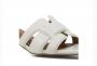Bibi Lou Naoko Flip-Flops Elegante witte leren slippers White Dames - Thumbnail 3