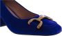 Bibi Lou Suede Pump in Blauw - Thumbnail 2