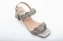Bibi Lou Taupe Glitter Sandalen met Verstelbare Band Gray Dames - Thumbnail 2
