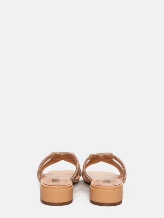Bibi Lou Versierde Nude Leren Sandalen
