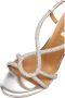 Bibi Lou Zilveren Leren Sandalen met Front Weave - Thumbnail 2