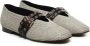 Bibi Lou Zilveren Platte Schoenen met Gespen - Thumbnail 2