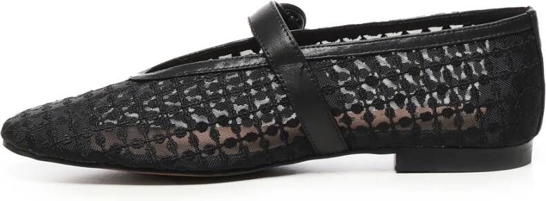 Bibi Lou Zwarte platte schoenen met gesp