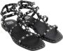 Bibi Lou Zwarte Studs Leren Sandalen Black Dames - Thumbnail 2