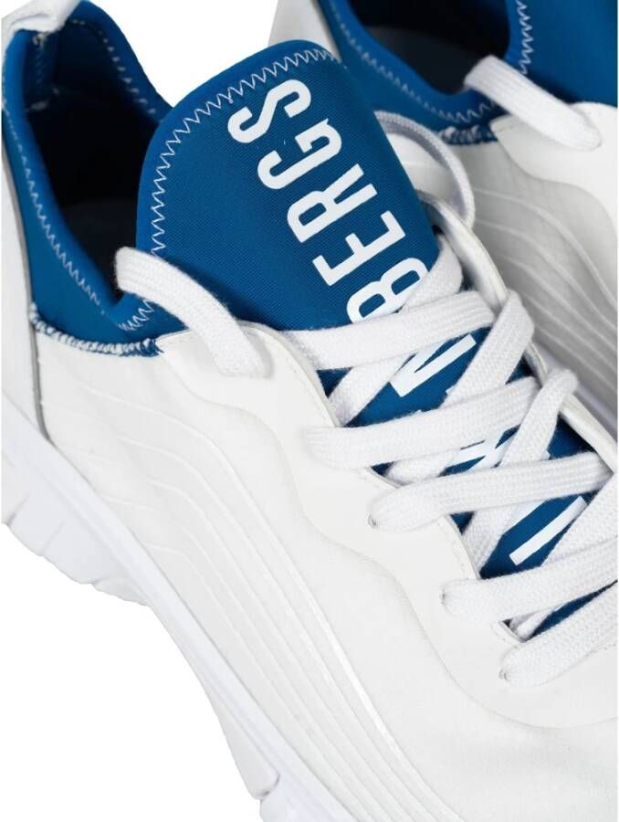 Bikkembergs Instap Sneakers met Elastisch Bovenwerk Wit Heren