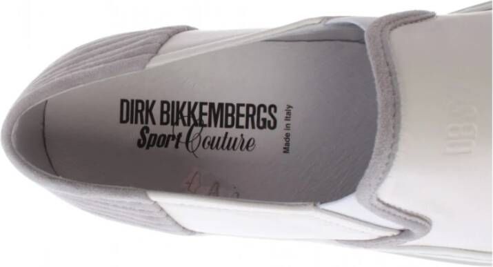 Bikkembergs Schoenen slip op Sportschoenen Dirk Sport Couture Box 196 Leer nieuw Grijs Heren