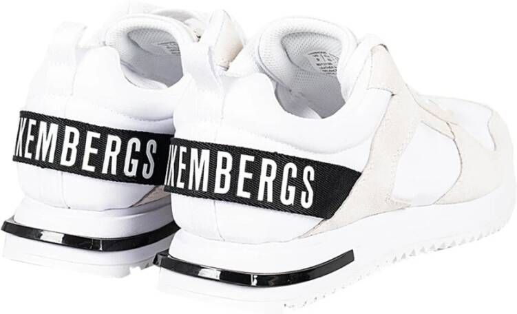 Bikkembergs Veterschoenen met logo zool Wit Dames