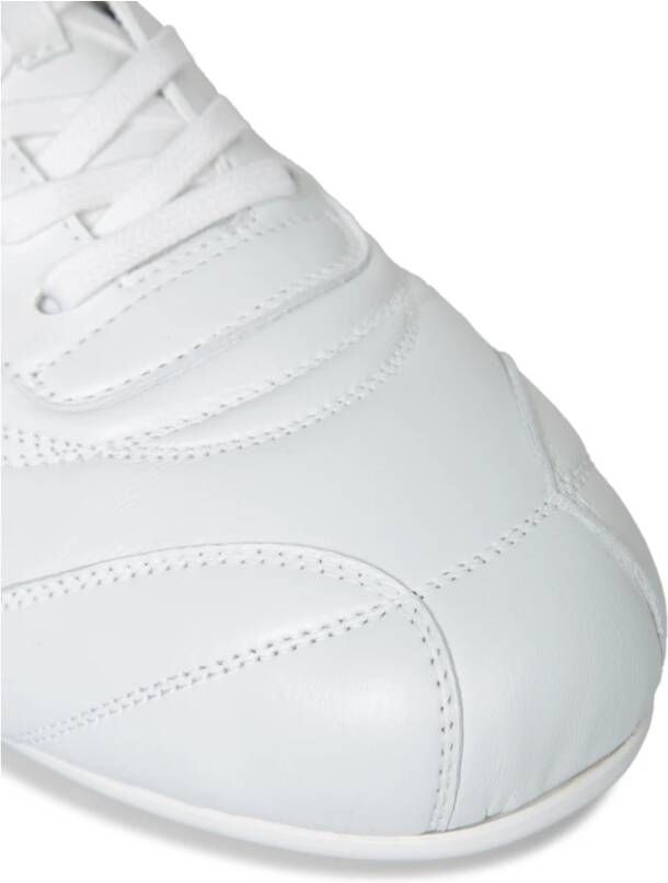 Bikkembergs Witte Leren Sneakers Stijlvol Comfort