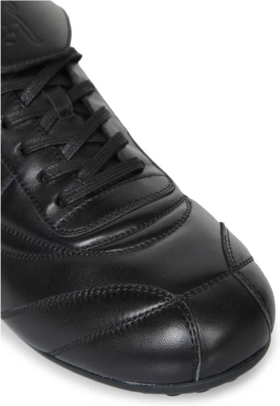 Bikkembergs Zwarte Leren Sneakers Sportieve Elegantie