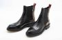 Billi Bi Handgemaakte Enkellaarsjes van Slangenleer Rood Black Dames - Thumbnail 3