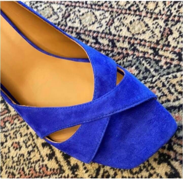 Billi Bi High Heel Sandals Blue Dames