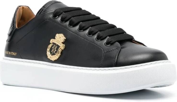 Billionaire Zwarte Mid-Top Platform Sneakers Black Heren