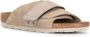 Birkenstock Anatomische Leren Sandalen met Klittenbandsluiting Beige - Thumbnail 10