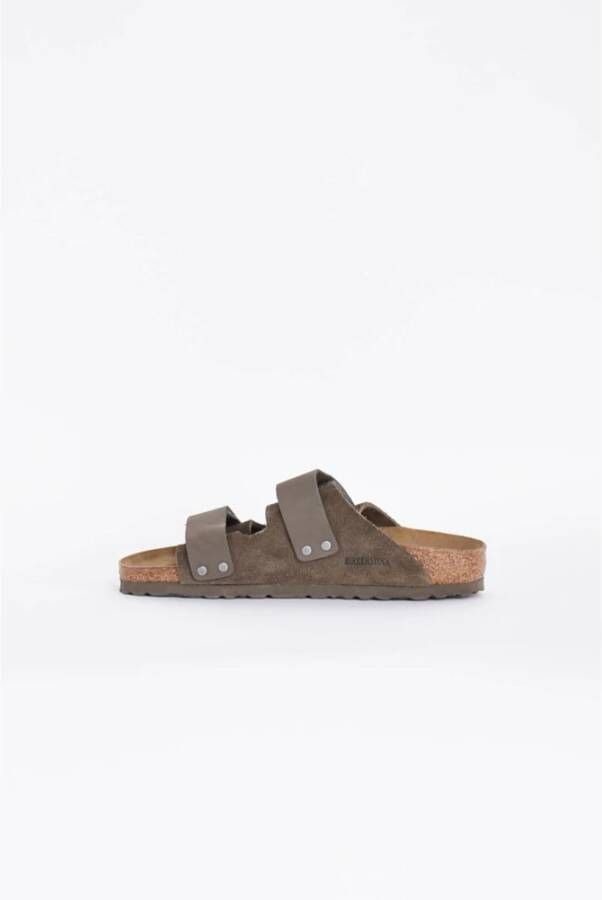 Birkenstock Anatomische suède sandalen met kurk