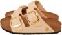 Birkenstock Arizona Big Buckle Women Vegan Canvas Eggshell Narrow Slippers - Thumbnail 16