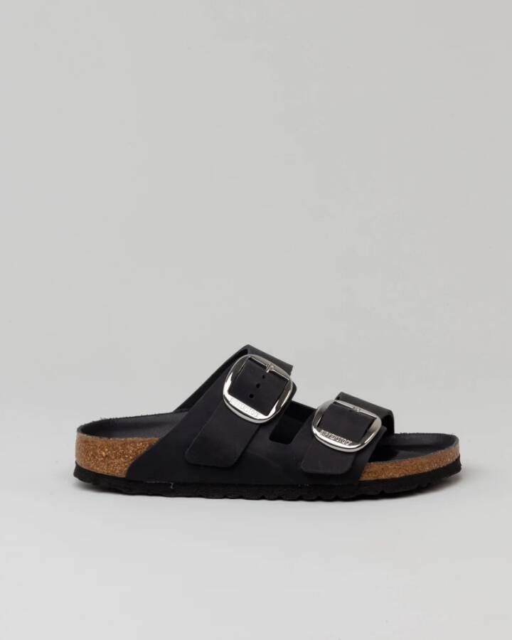Birkenstock Arizona Big Buckle Oiled Sandaal Black Dames
