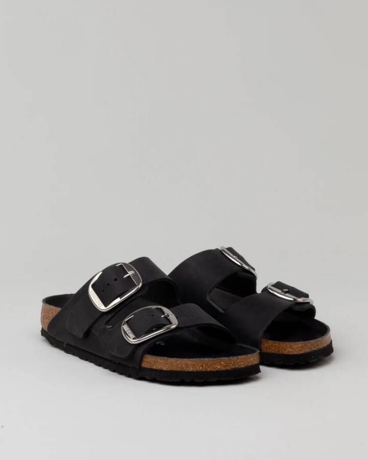 Birkenstock Arizona Big Buckle Oiled Sandaal Black Dames