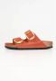 Birkenstock Oranje Leren Sandalen met Verstelbare Banden Orange Dames - Thumbnail 25